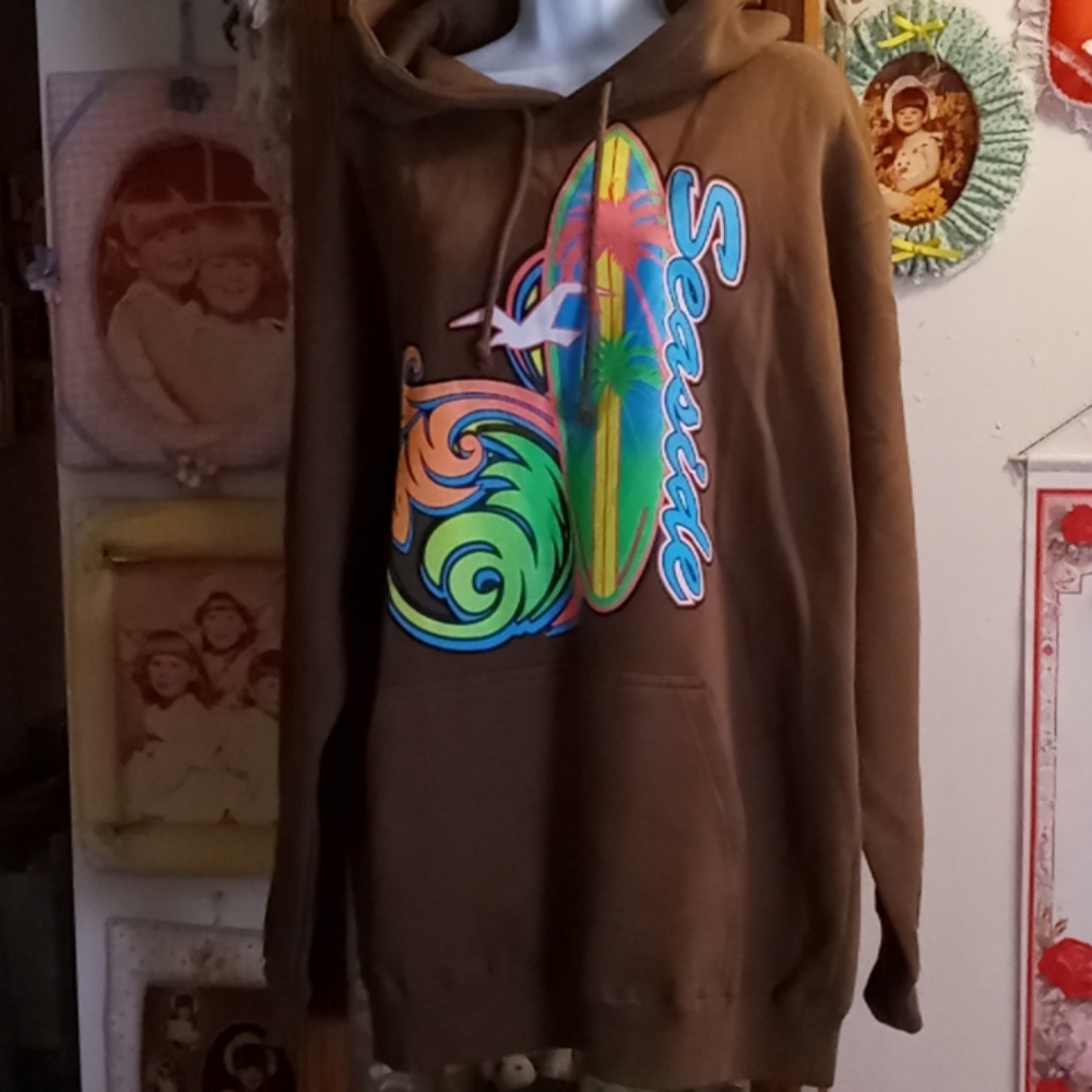 NWOT,BIG,OVERSIZED,UNISEX, SEASIDE(OREGON),HOODY, SWEATSHIRT